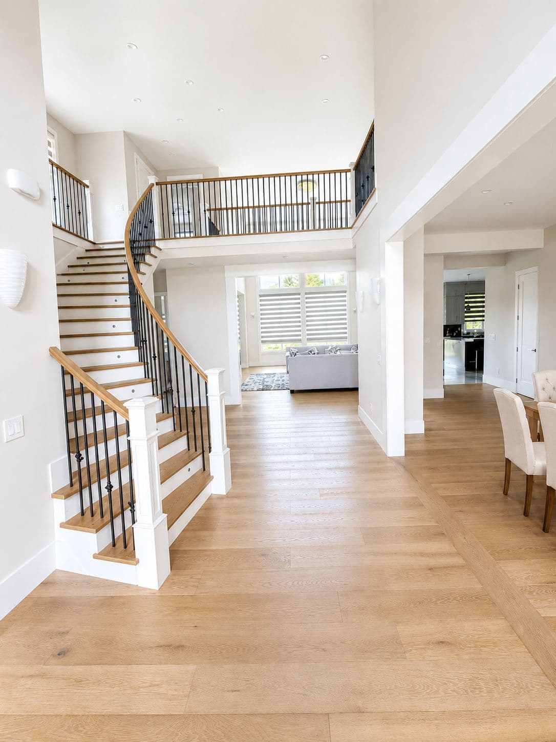Staircase opening to the living space